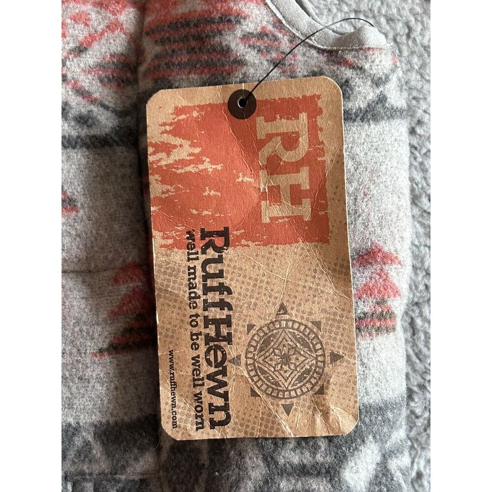 Ruff Hewn Women's Size M Warm Thick Gray+Pink Southwestern Print Puffer Vest - Picture 6 of 16